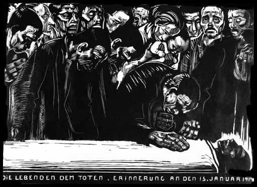 Käthe Kollwitz, Memorial for Karl Liebknecht (1919)